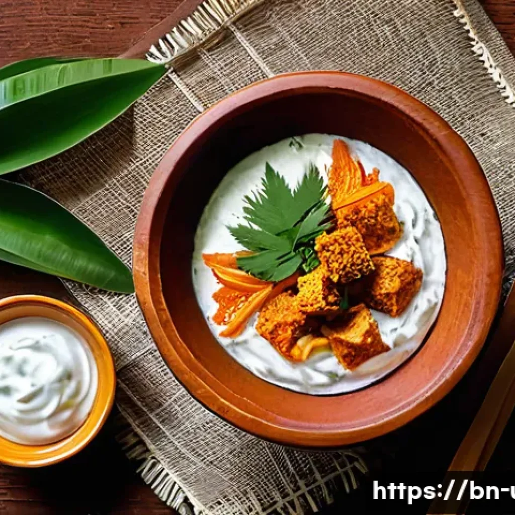 여성 요로감염을 예방하는 식단 - A vibrant, detailed still life composition featuring traditional Bengali probiotic foods such as cre...